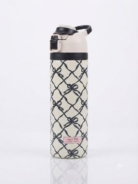 Simply Belle by Simply Southern 24 oz Insulated Water Bottle - Bow Pattern